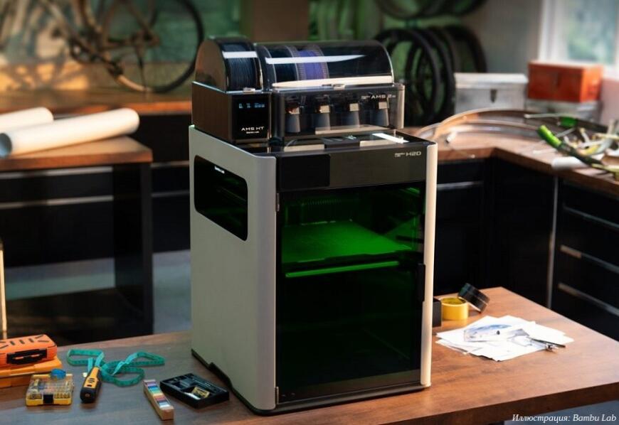 Фото 3D принтер Bambu Lab H2D Laser Full Combo 40W